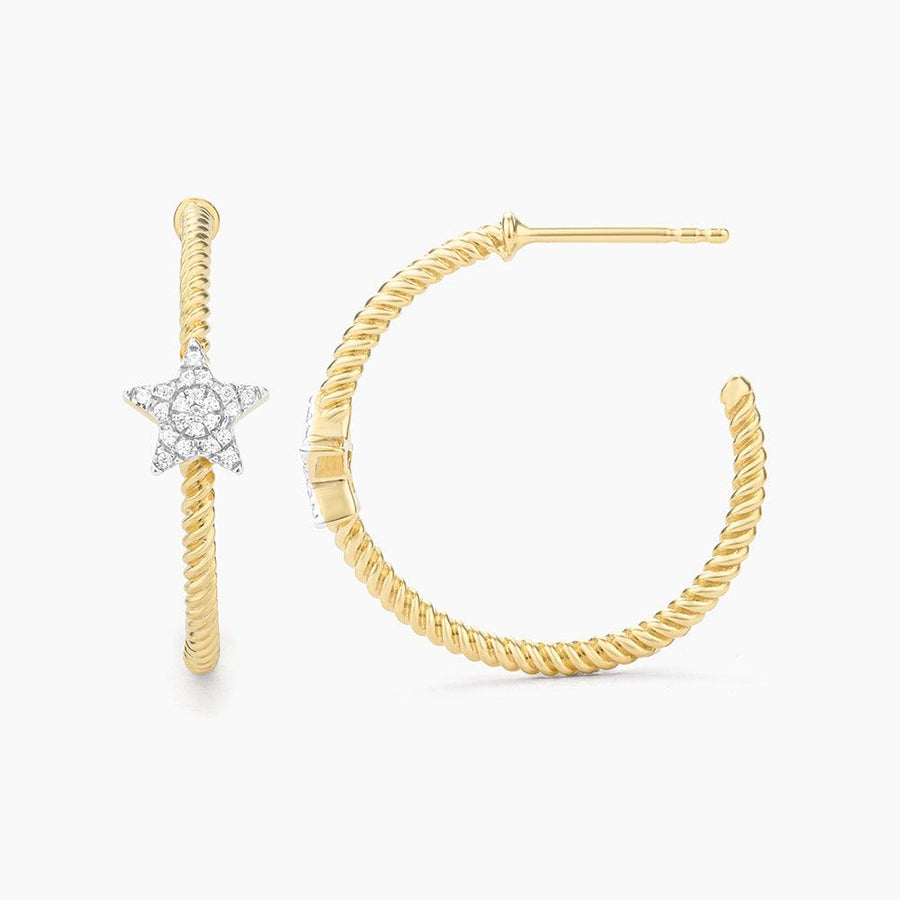 Star Hoop Earrings - Ella Stein 