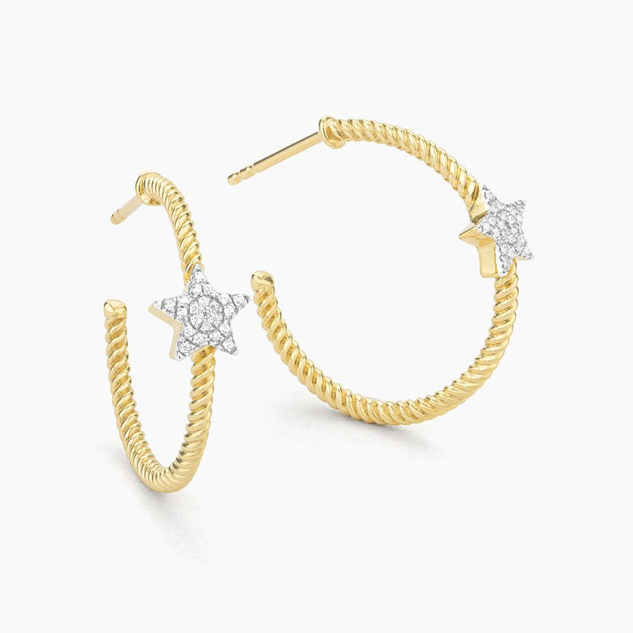Star Hoop Earrings - Ella Stein 