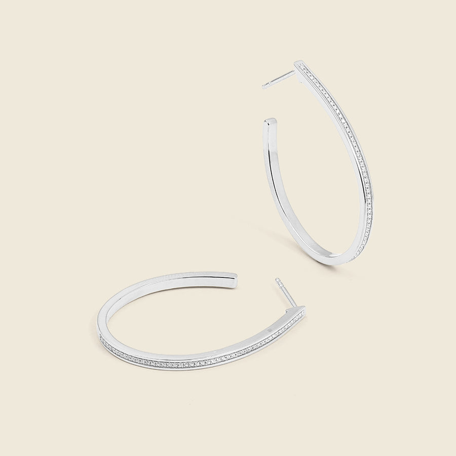 Rain Drop Hoop Earrings