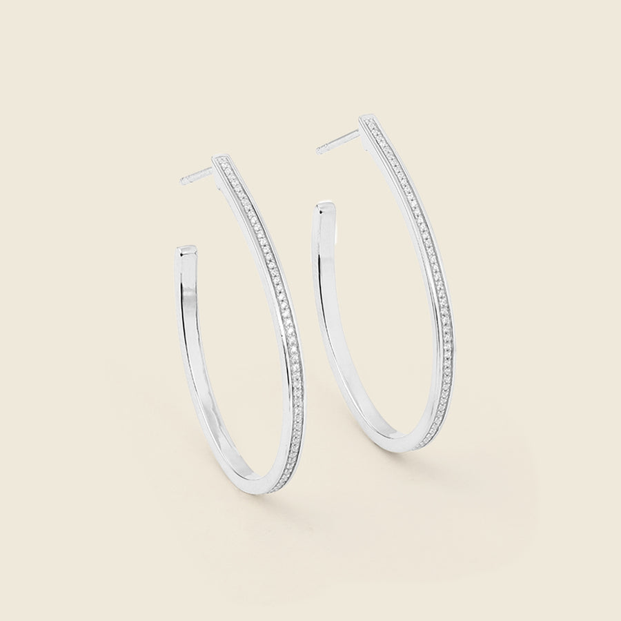 Rain Drop Hoop Earrings