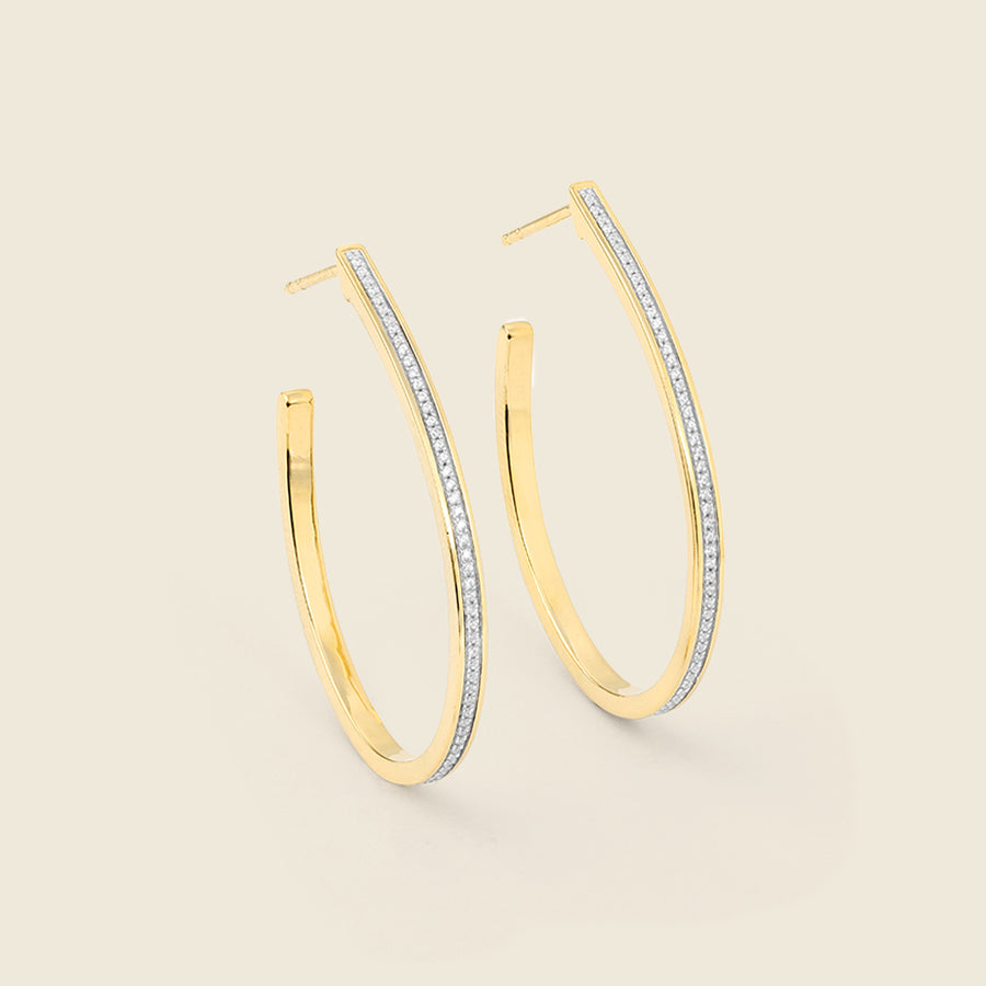 Rain Drop Hoop Earrings