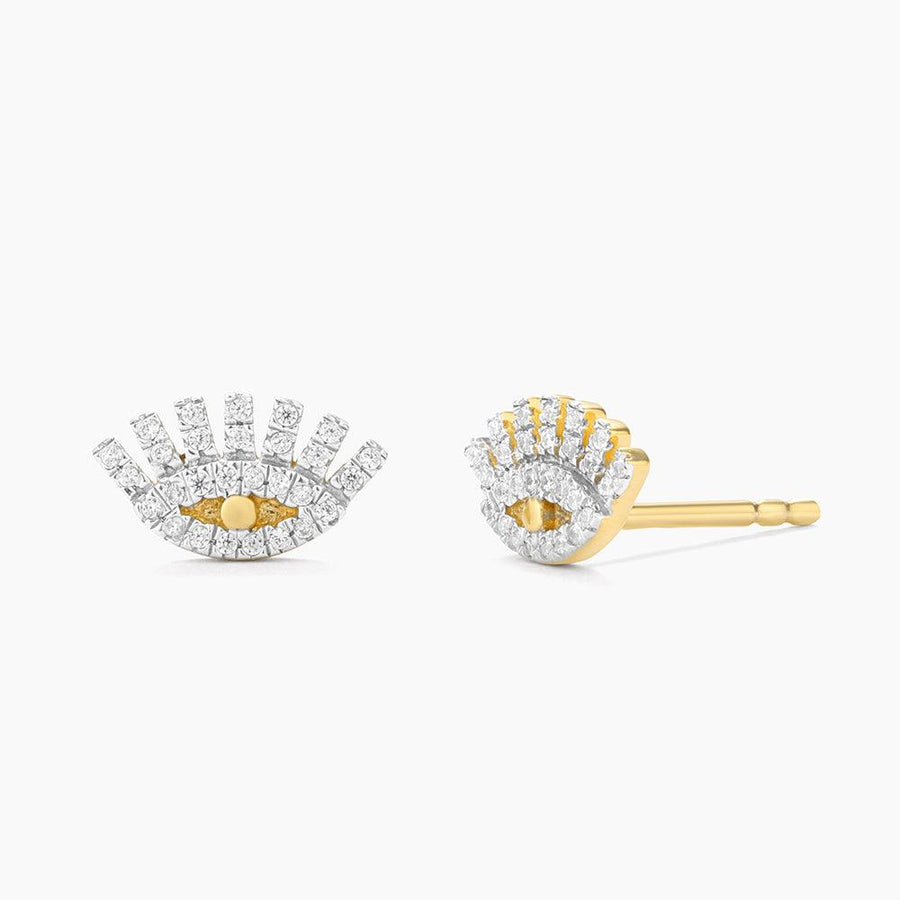 diamond evil eye earrings 