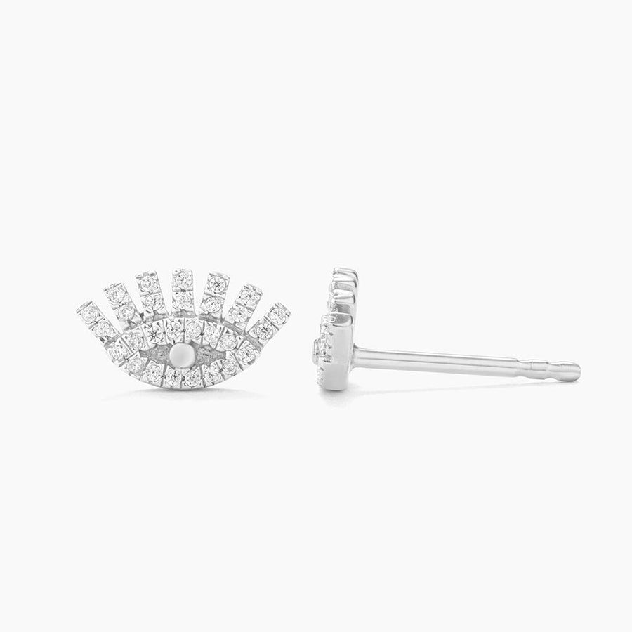 Diamond Evil Eye Stud Earrings