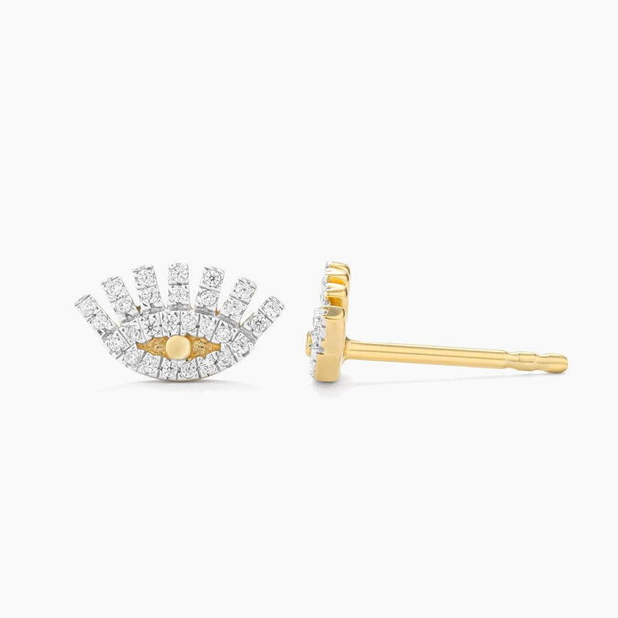 diamond evil eye earrings 