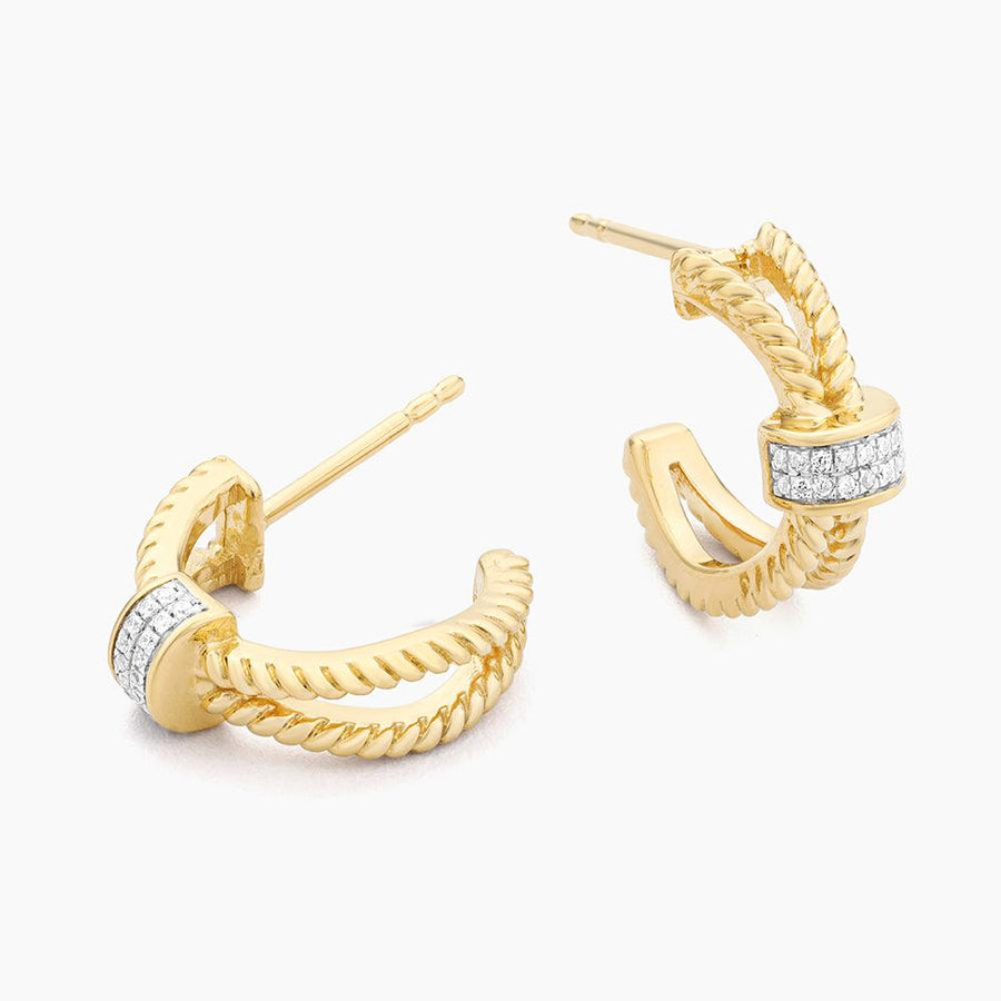 Halfway Point Hoop Earrings - Ella Stein 