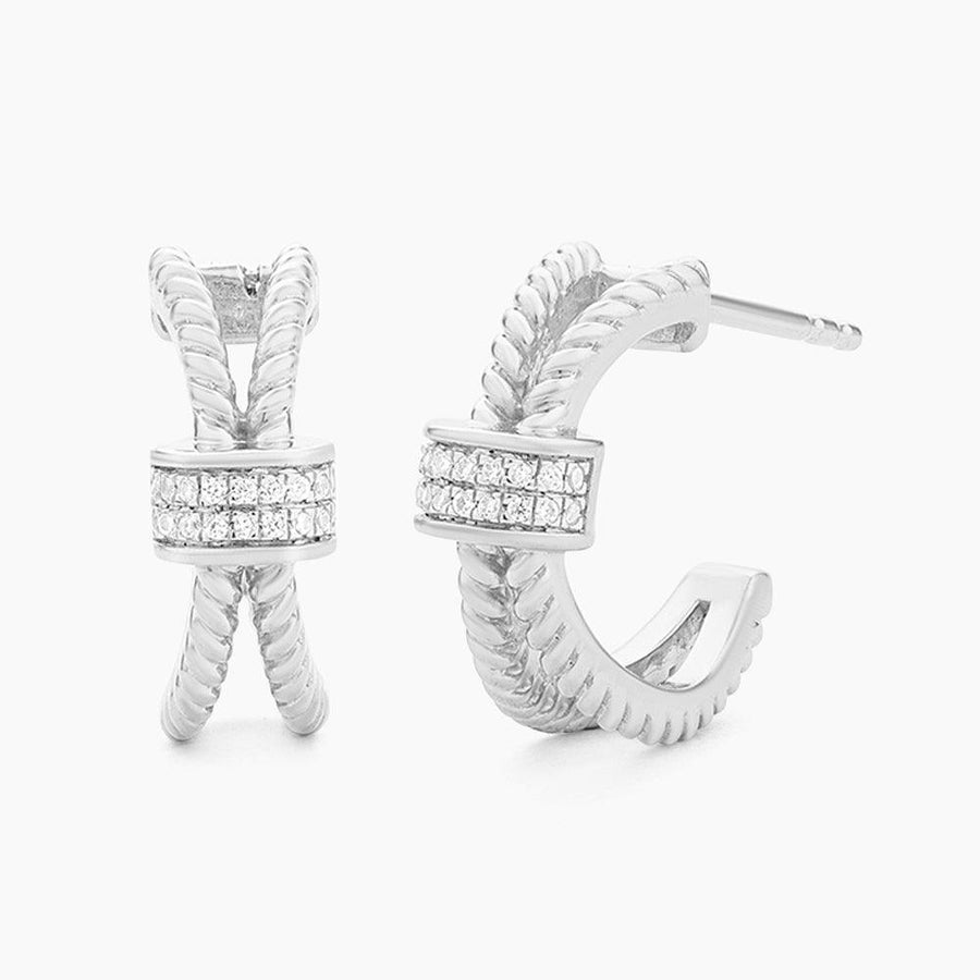 diamond hoop earrings