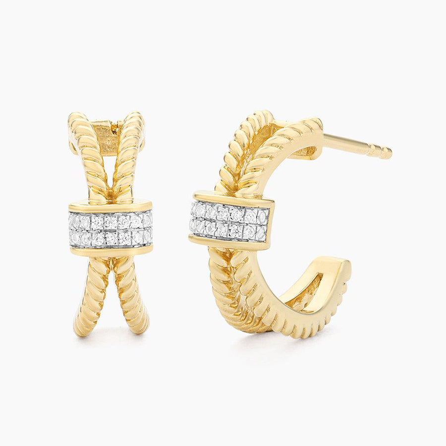 Halfway Point Hoop Earrings - Ella Stein 