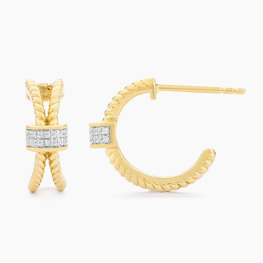 Halfway Point Hoop Earrings - Ella Stein 