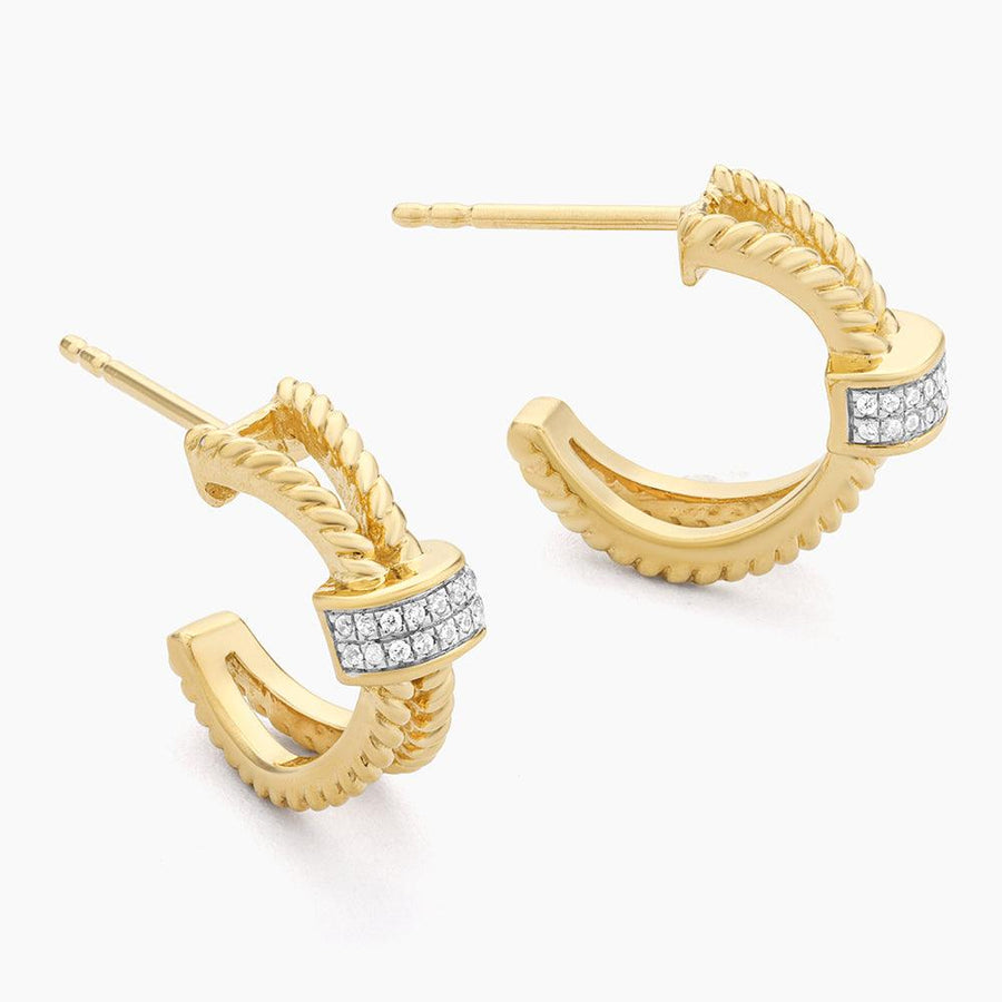 Halfway Point Hoop Earrings - Ella Stein 