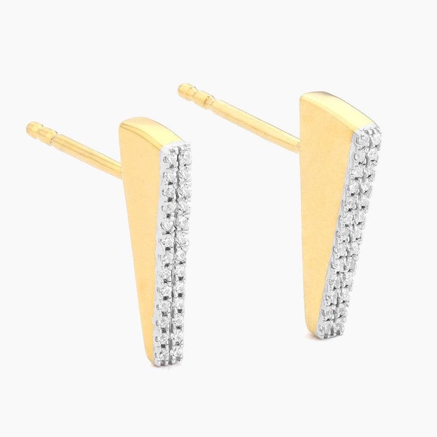 diamond bar stud earrings