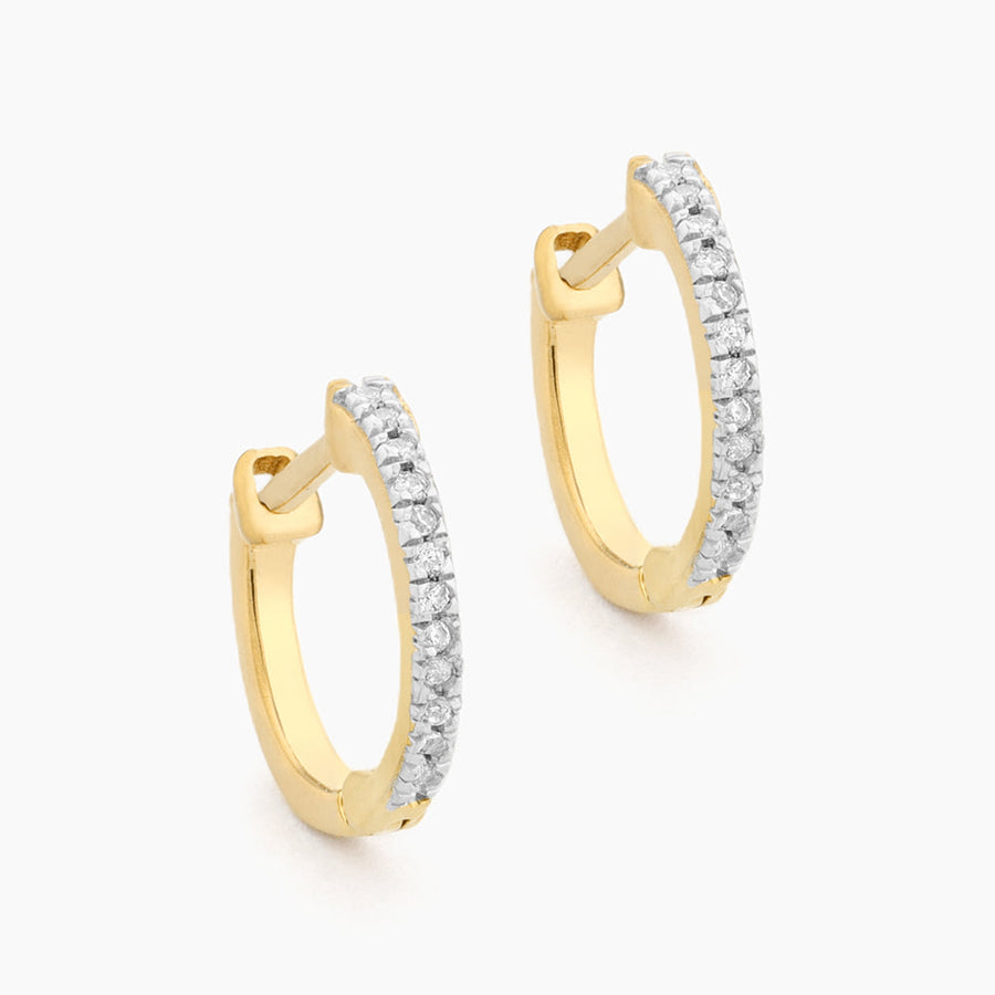 14kt Gold Half-Hearted Adventure? Never! Hoop Earrings
