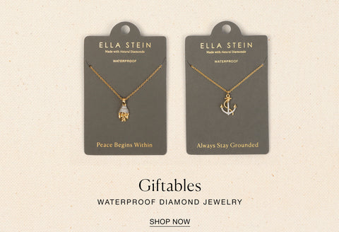 GIFTABLES - Waterproof Stainless Steel & Natural Diamonds