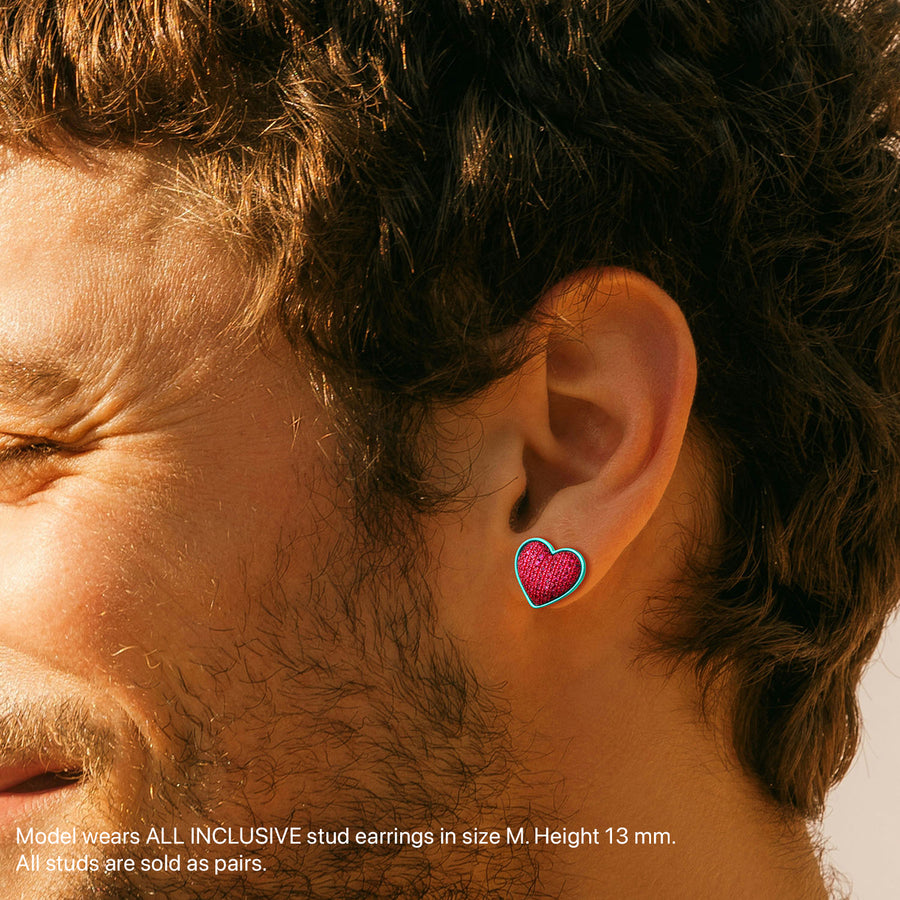 Lover Studs in Watermelon