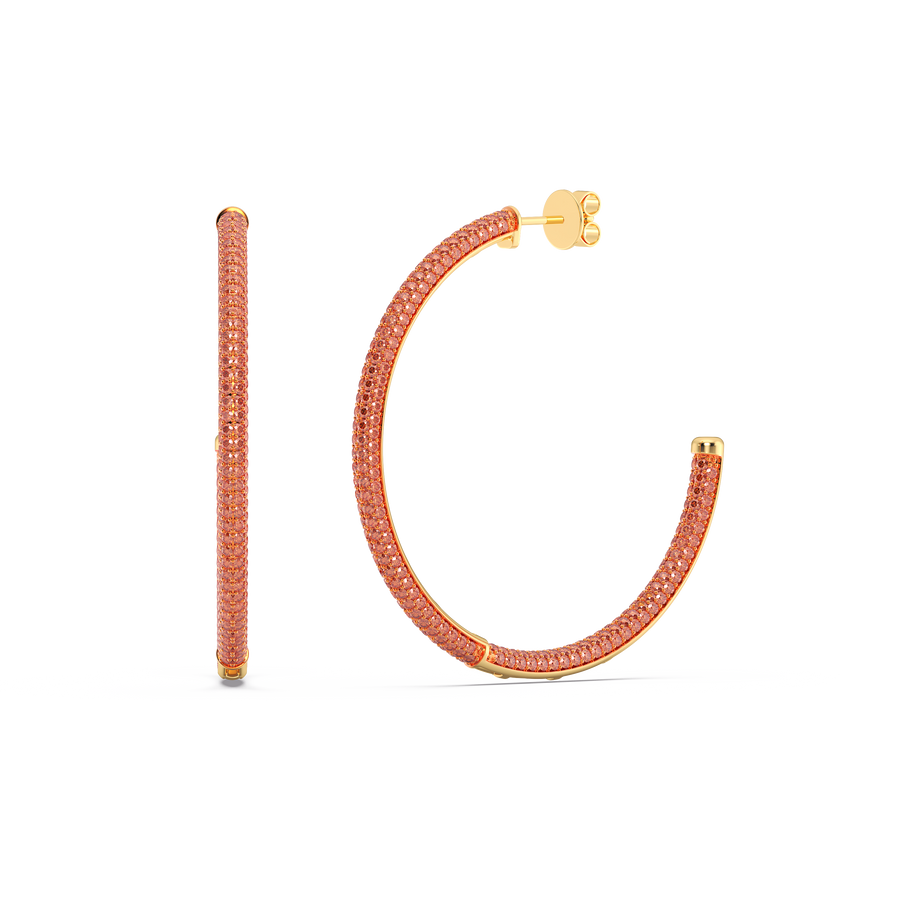 Hello Ella Hoop Earrings in Orange