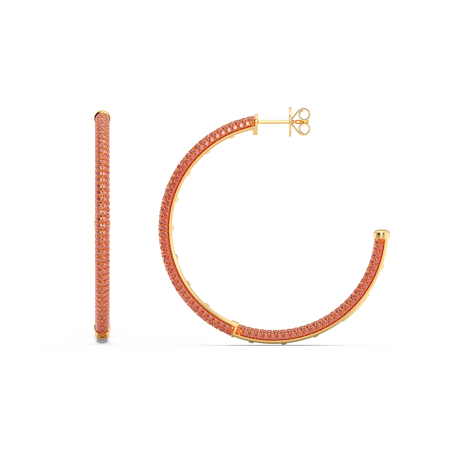 Hello Ella Hoop Earrings in Orange
