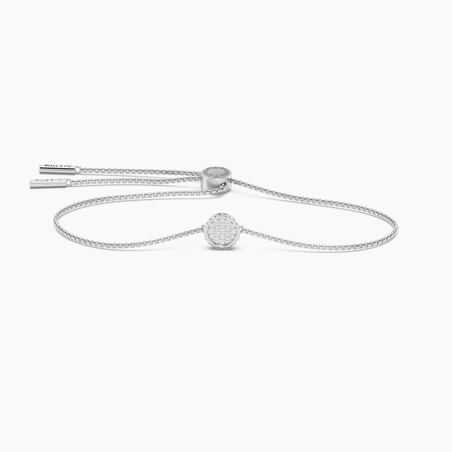 Lab-Grown Signature Circle Adjustable Bolo Bracelet