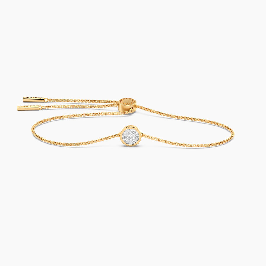 Lab-Grown Signature Circle Adjustable Bolo Bracelet