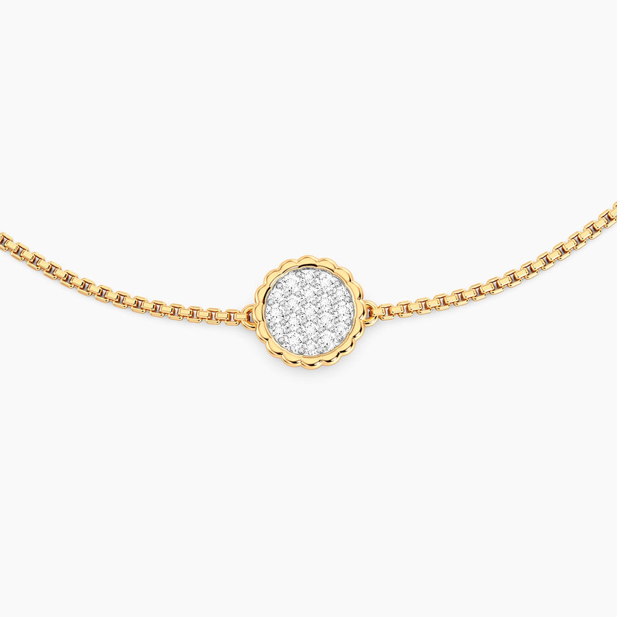 Lab-Grown Signature Circle Adjustable Bolo Bracelet