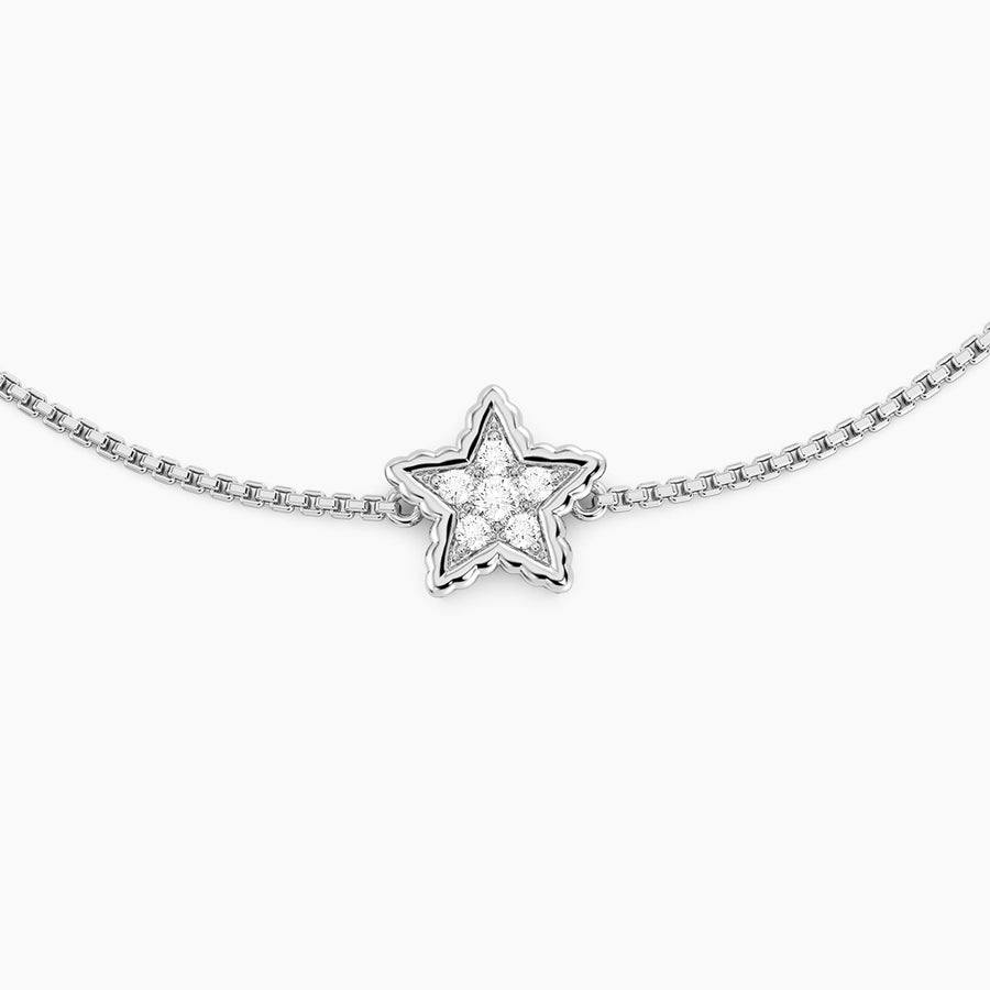 Lab-Grown Signature Star Adjustable Bolo Bracelet