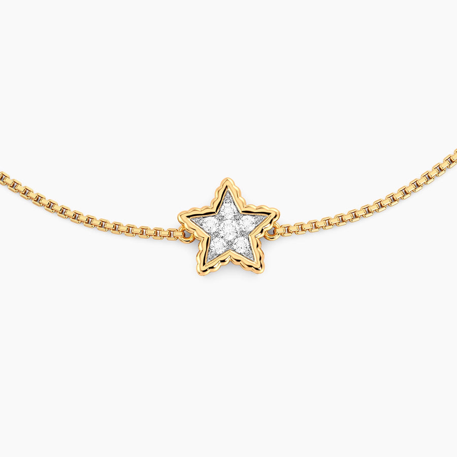 Lab-Grown Signature Star Adjustable Bolo Bracelet