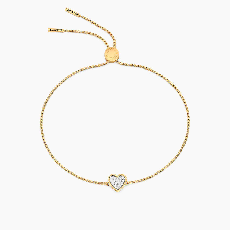 Lab-Grown Signature Heart Adjustable Bolo Bracelet