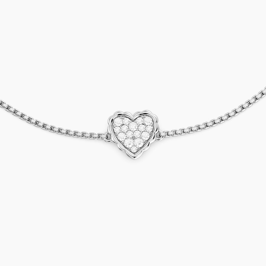 Lab-Grown Signature Heart Adjustable Bolo Bracelet