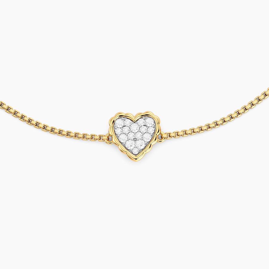 Lab-Grown Signature Heart Adjustable Bolo Bracelet