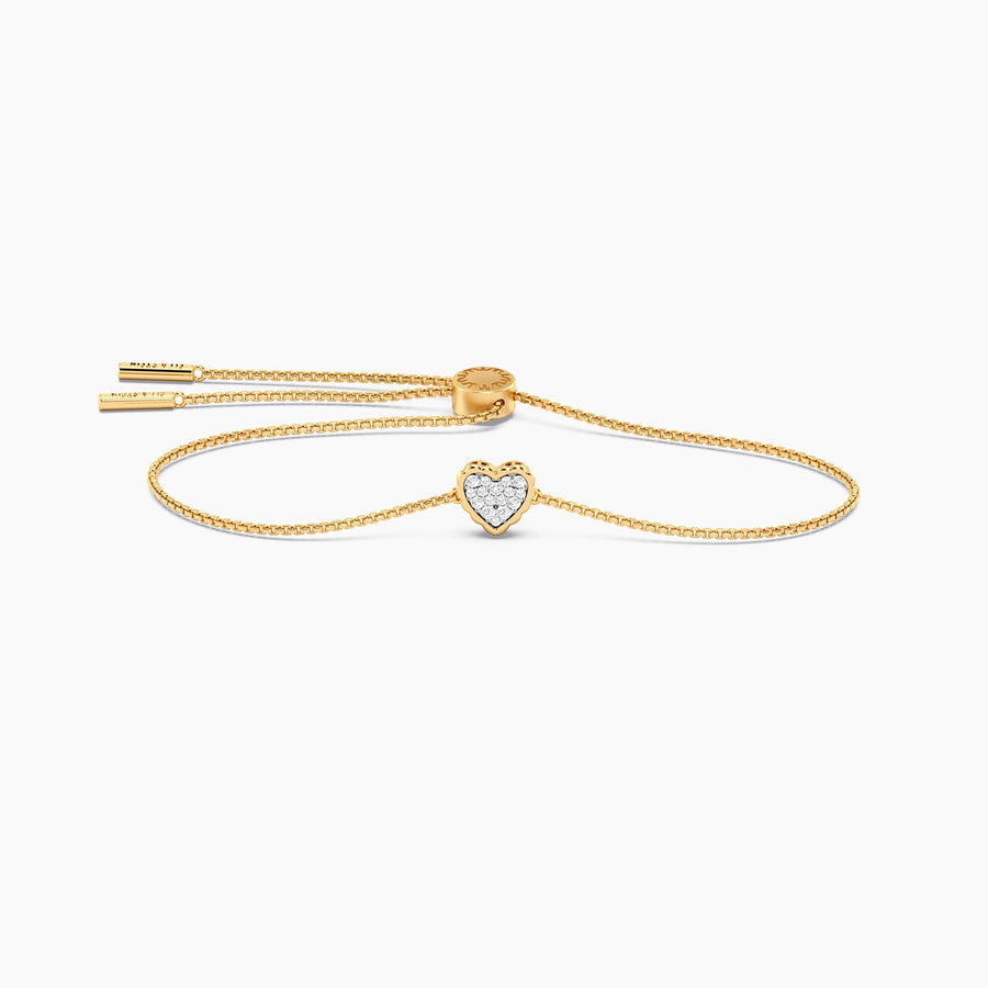 Lab-Grown Signature Heart Adjustable Bolo Bracelet