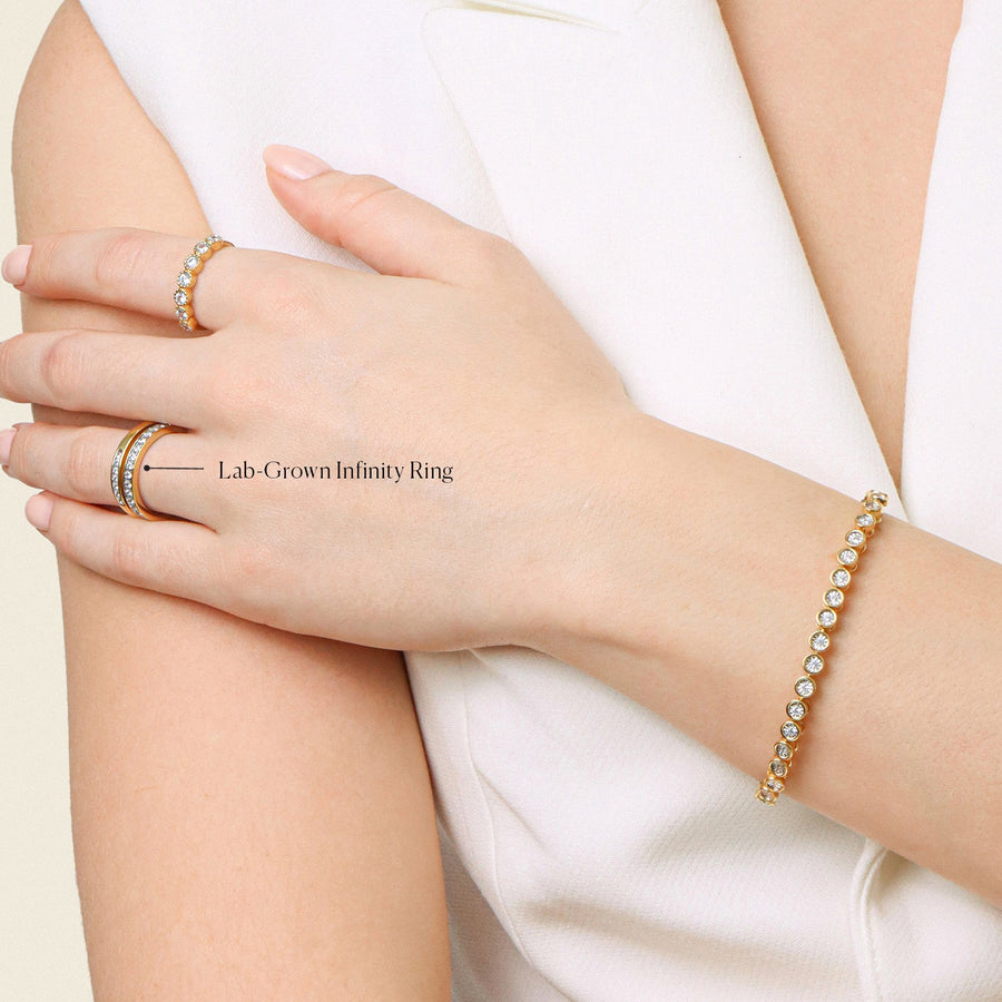 Lab-Grown Infinity Ring