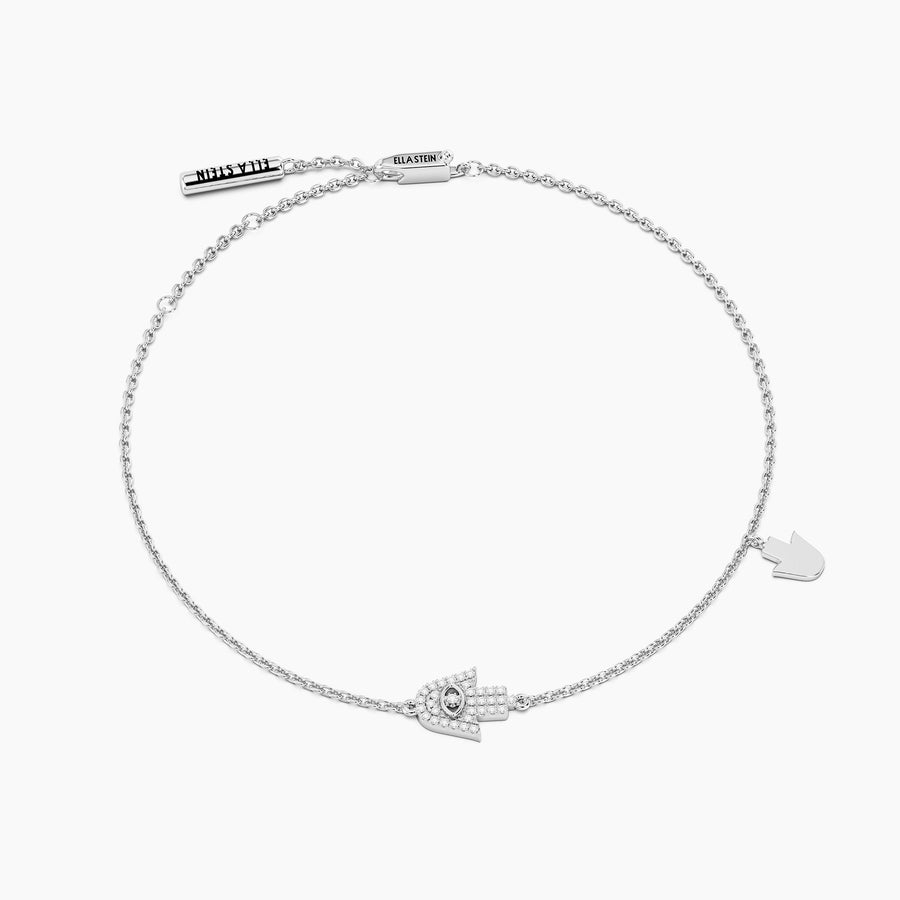 Lab-Grown Hamsa Chain Bracelet