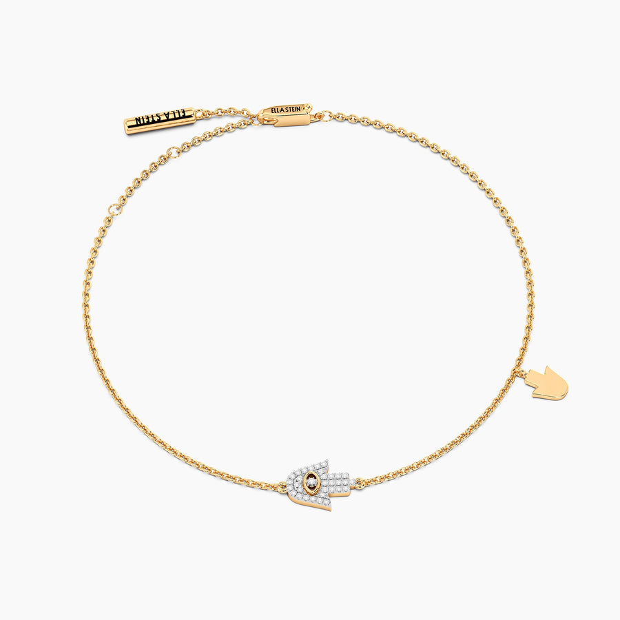 Lab-Grown Hamsa Chain Bracelet