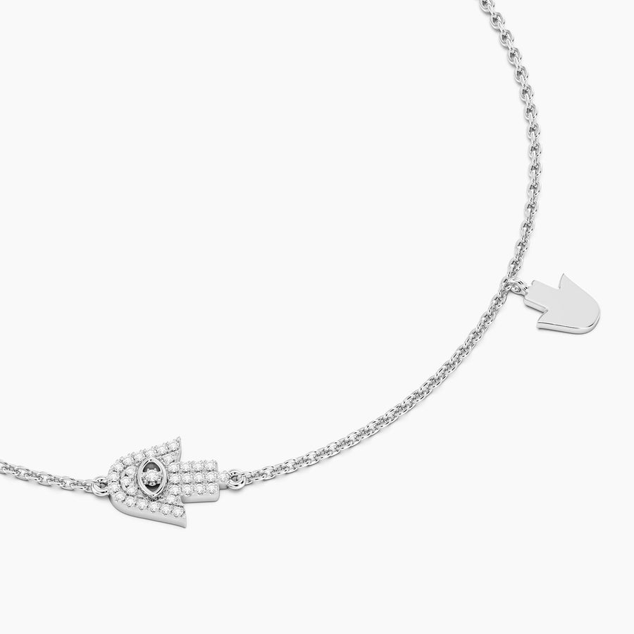 Lab-Grown Hamsa Chain Bracelet