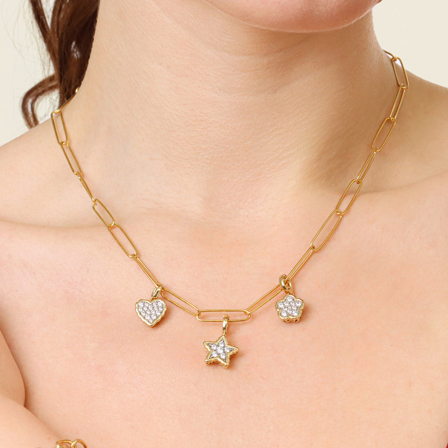 Lab-Grown Signature Heart Charm