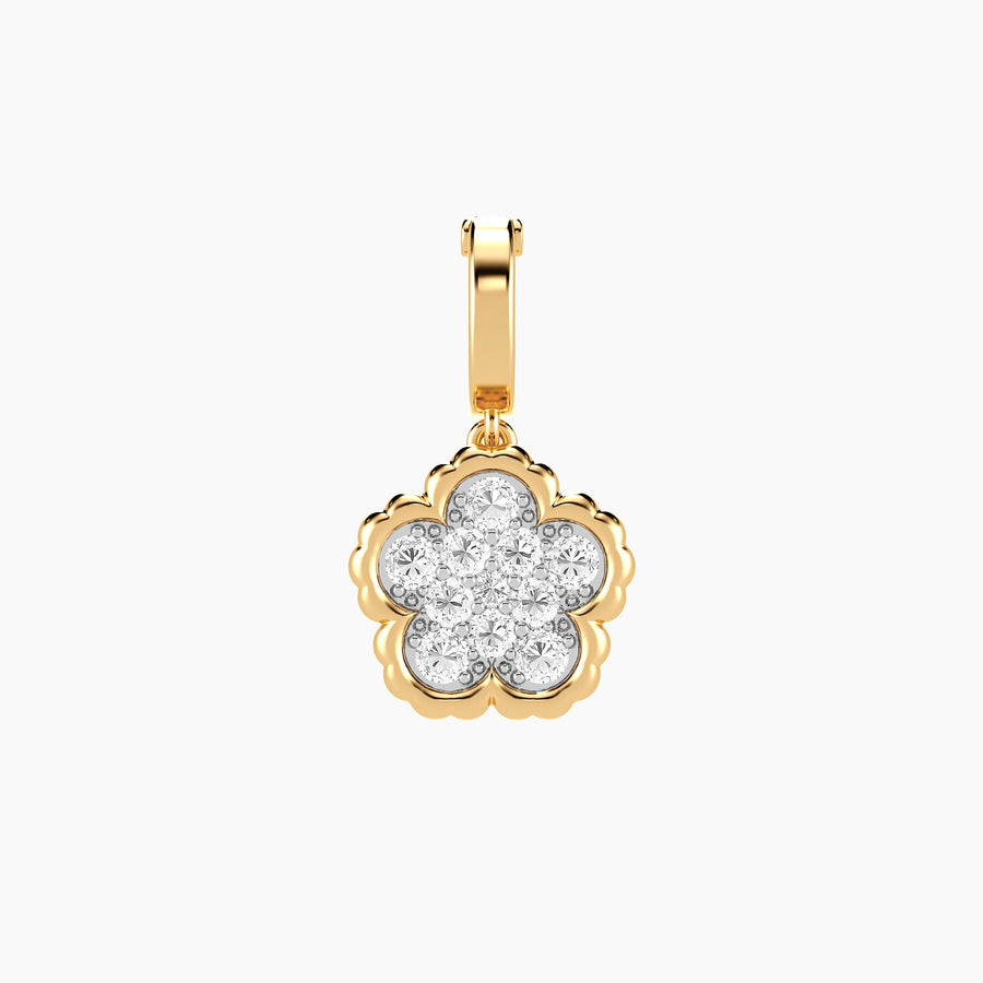 Lab-Grown Signature Flower Charm
