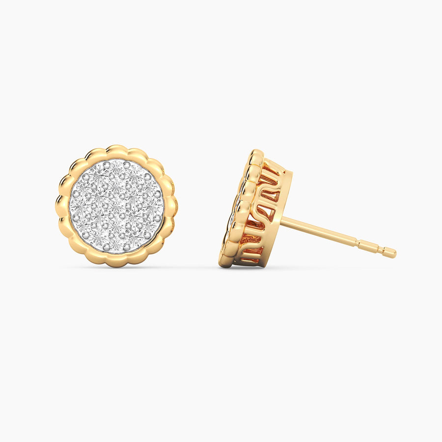 Lab-Grown Signature Circle Stud Earrings