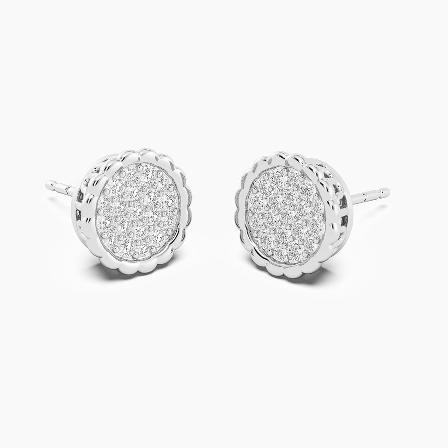 Lab-Grown Signature Circle Stud Earrings