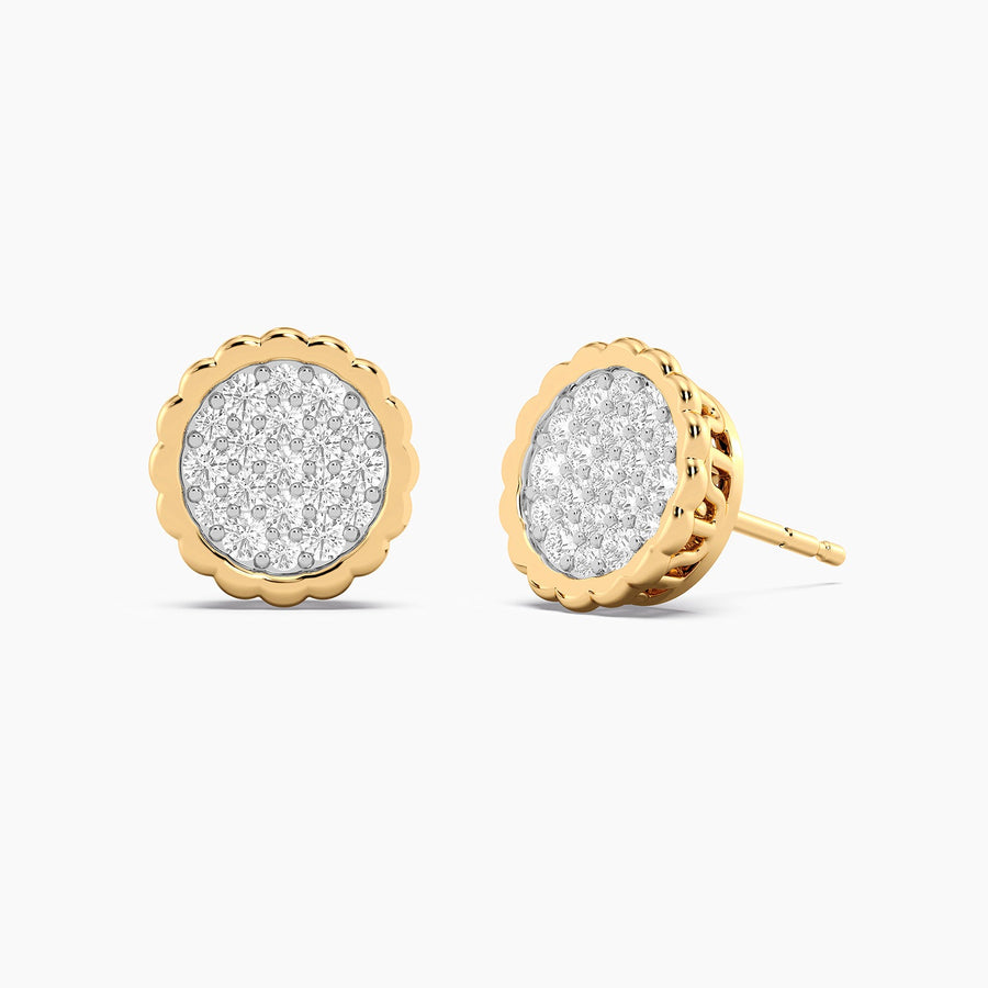 Lab-Grown Signature Circle Stud Earrings