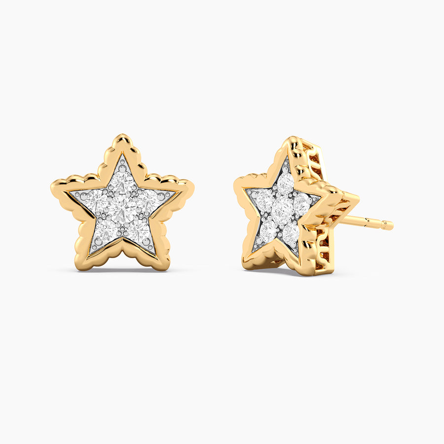 Lab-Grown Signature Star Stud Earrings