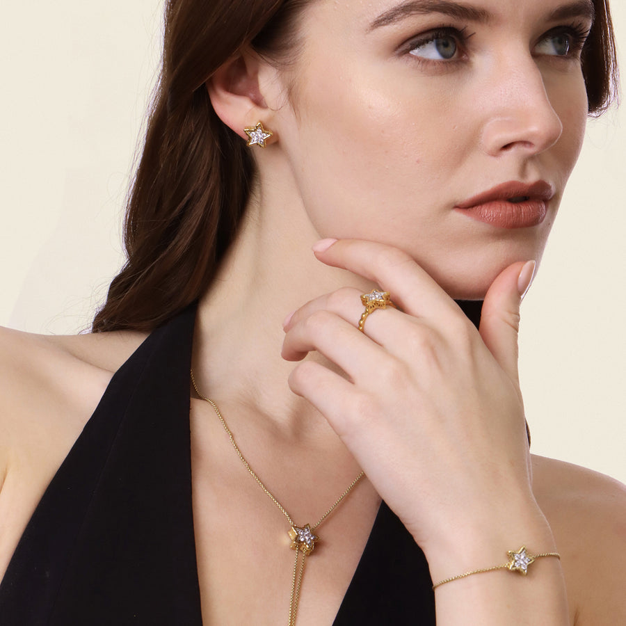 Lab-Grown Signature Star Stud Earrings