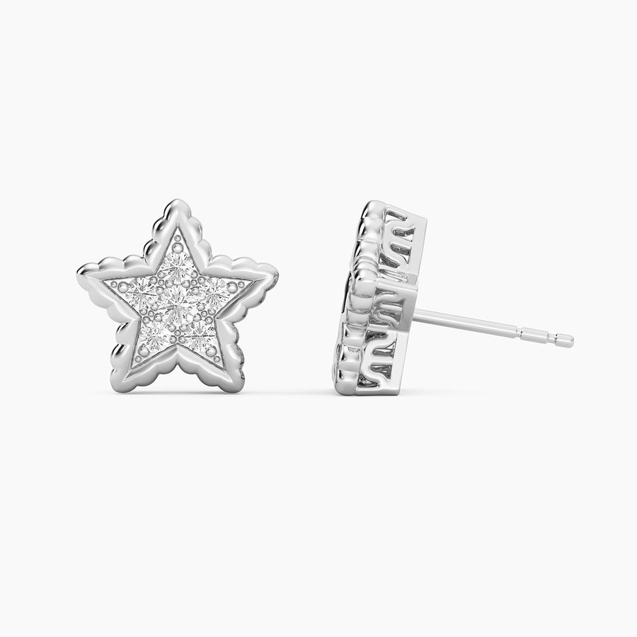 Lab-Grown Signature Star Stud Earrings