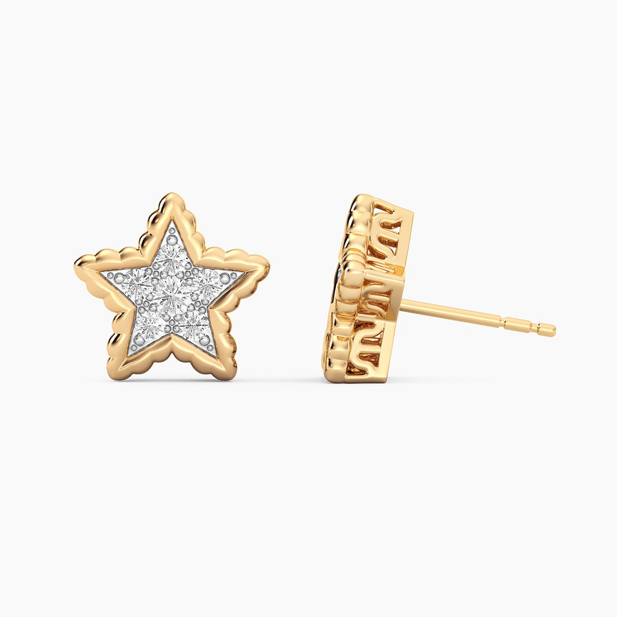 Lab-Grown Signature Star Stud Earrings