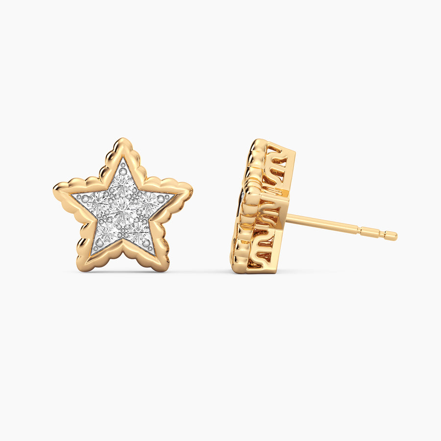 Lab-Grown Signature Star Stud Earrings