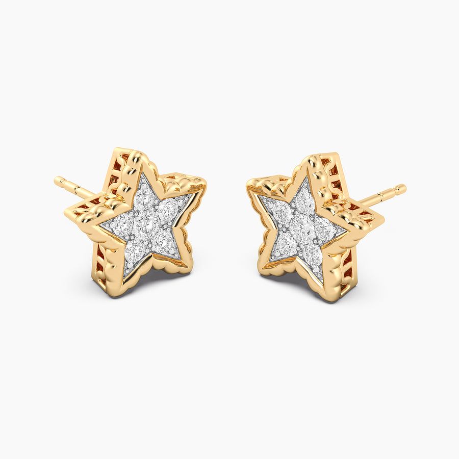 Lab-Grown Signature Star Stud Earrings