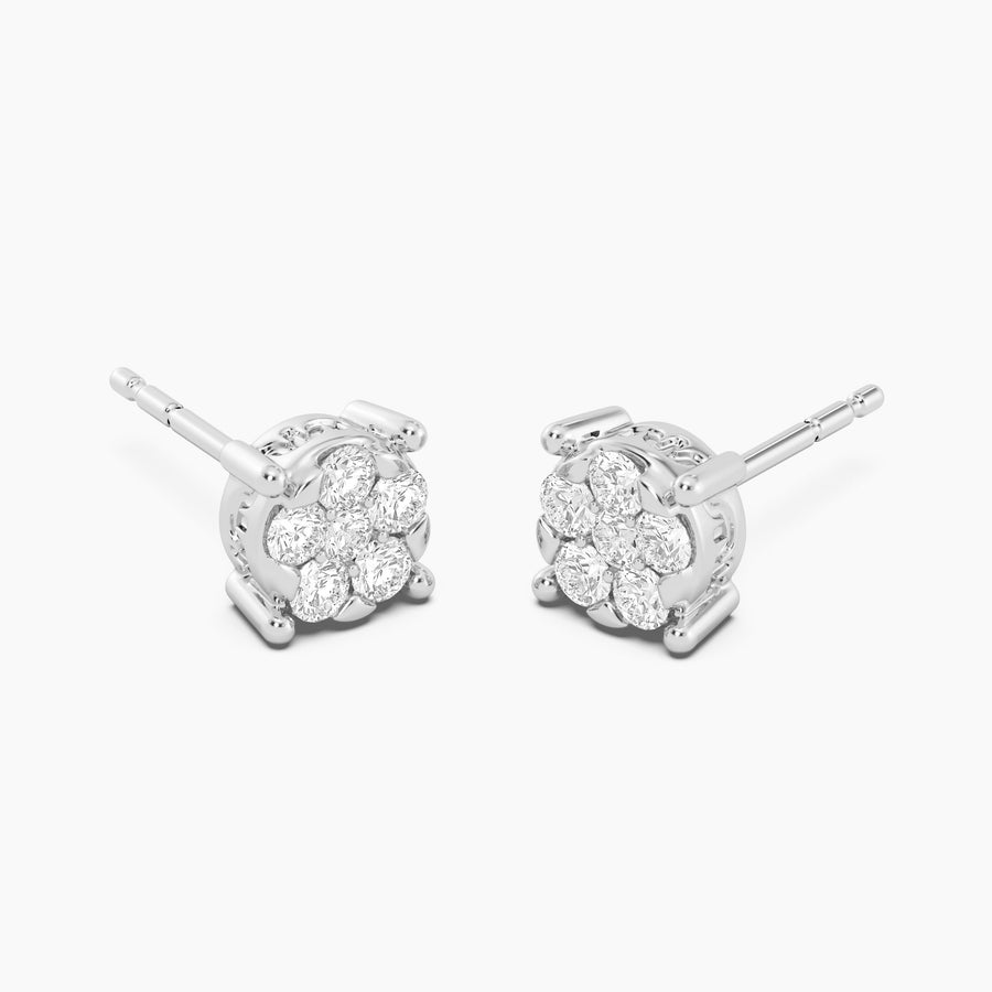 Lab-Grown Large Signature Four Prong Stud Earrings