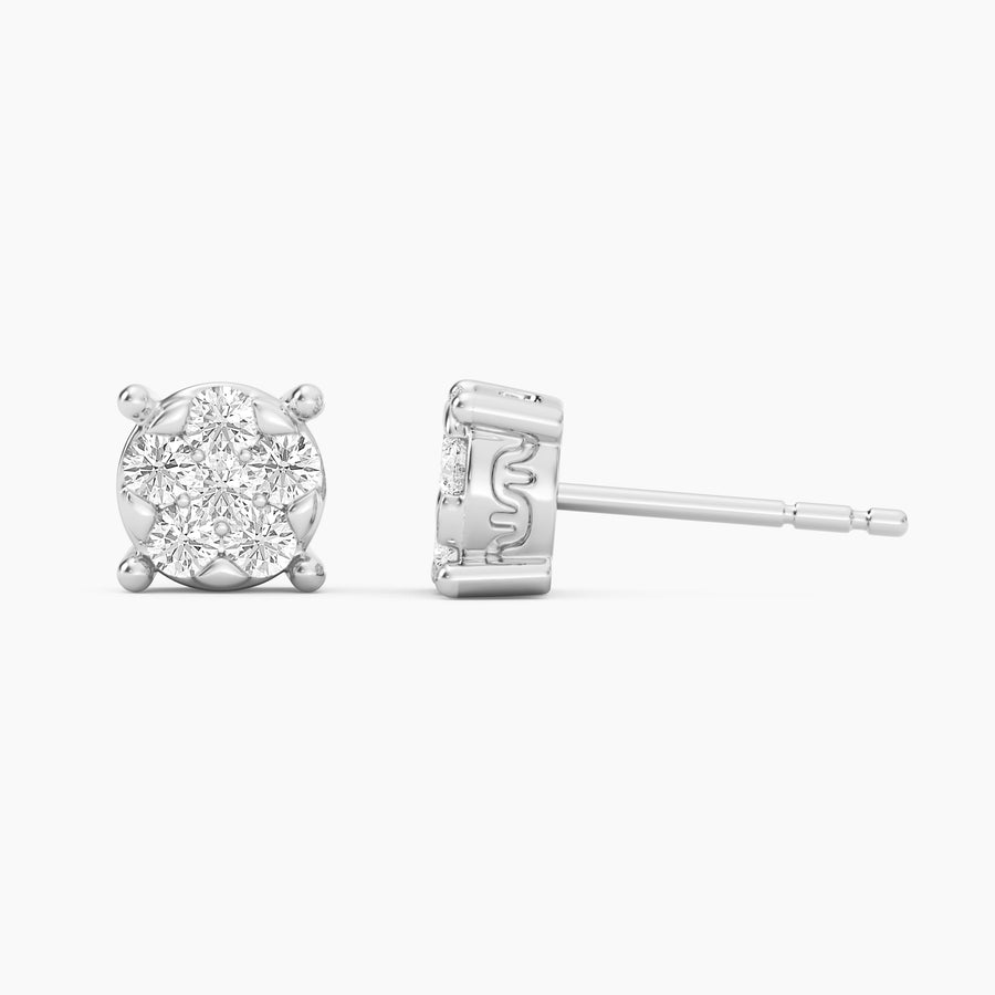 Lab-Grown Large Signature Four Prong Stud Earrings