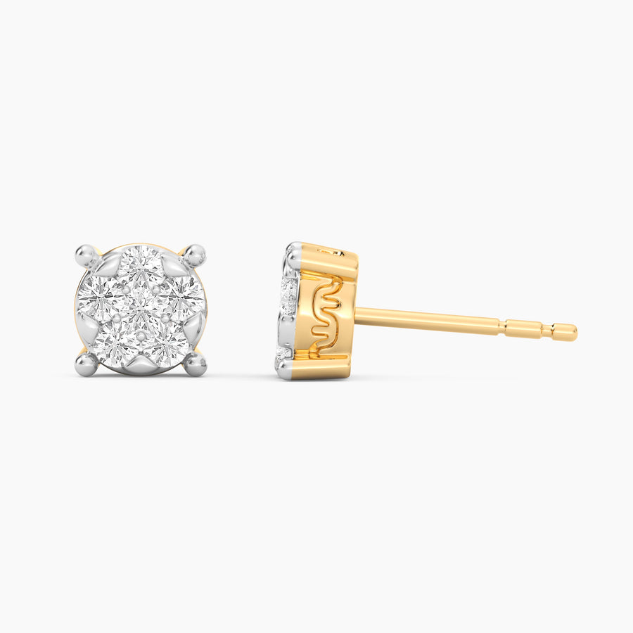 Lab-Grown Large Signature Four Prong Stud Earrings