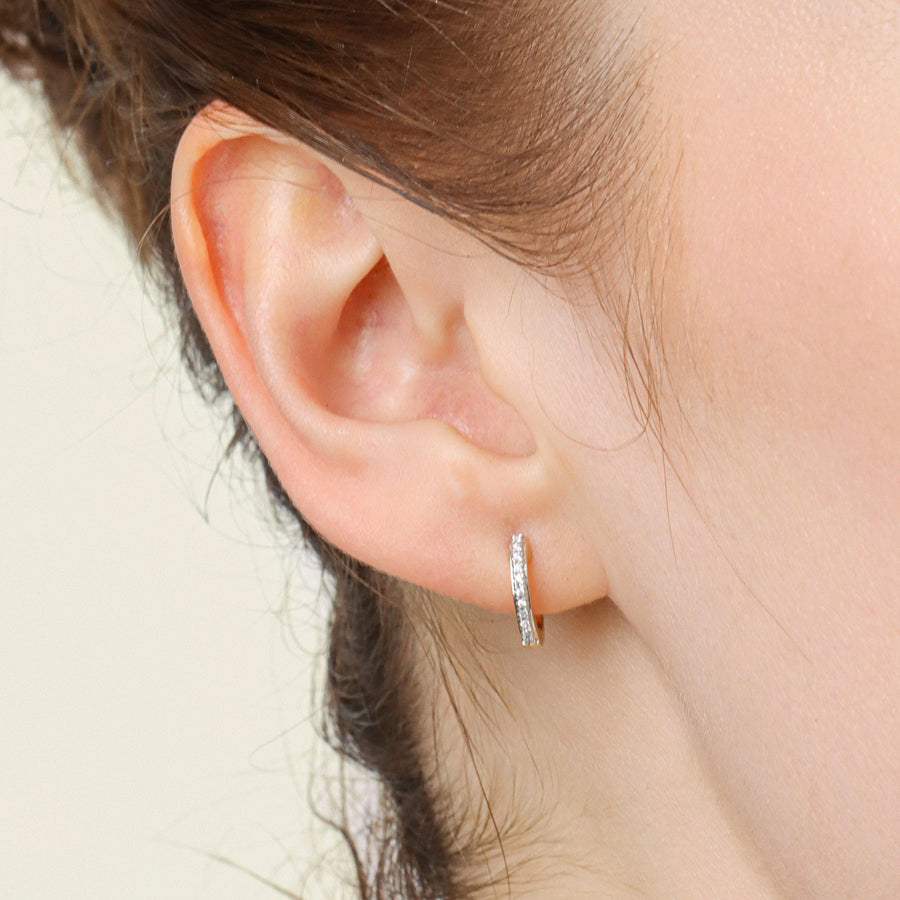 Lab-Grown Gleam Hoop Earrings
