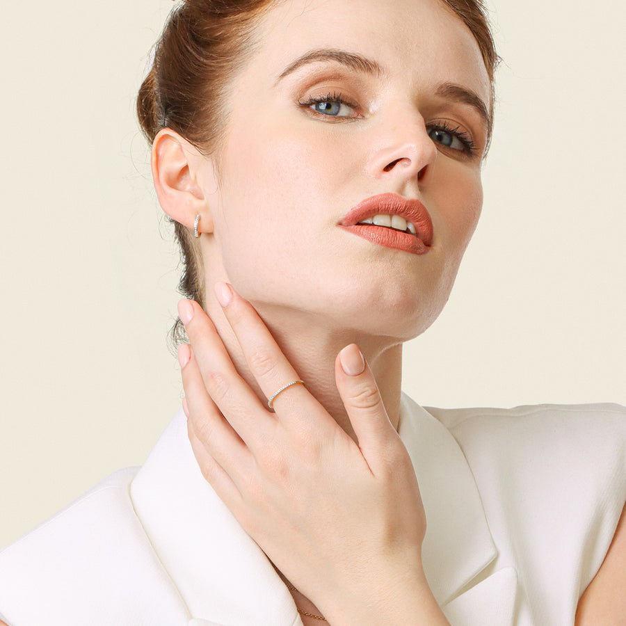 Lab-Grown Gleam Hoop Earrings