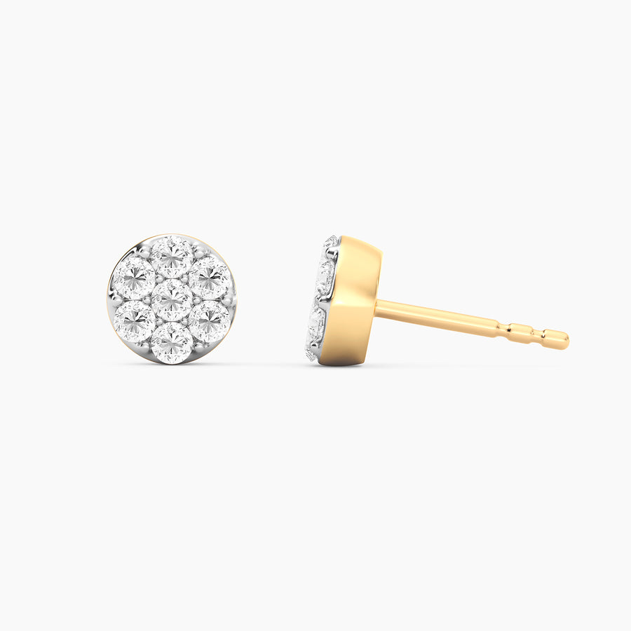 Lab-Grown Small Sphere Stud Earrings