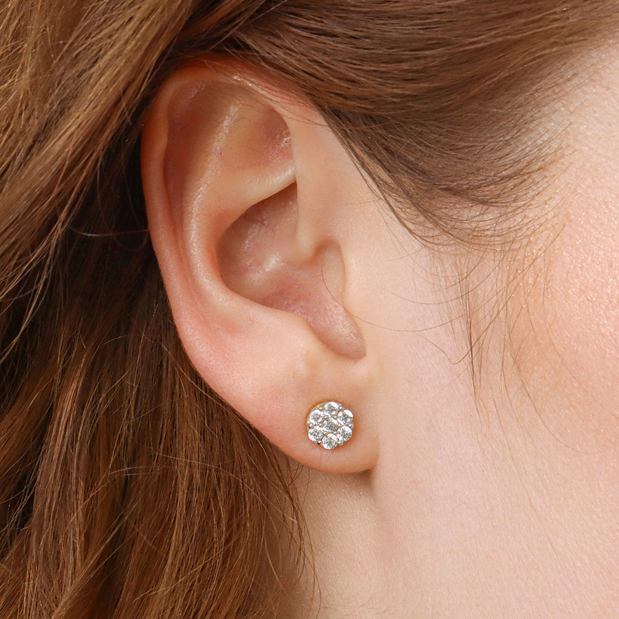 Lab-Grown Small Sphere Stud Earrings